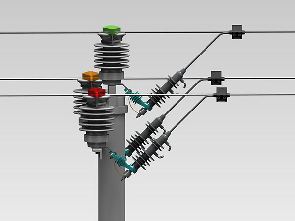 帶故障顯示固定外間隙過(guò)電壓保護(hù)器（5kA)